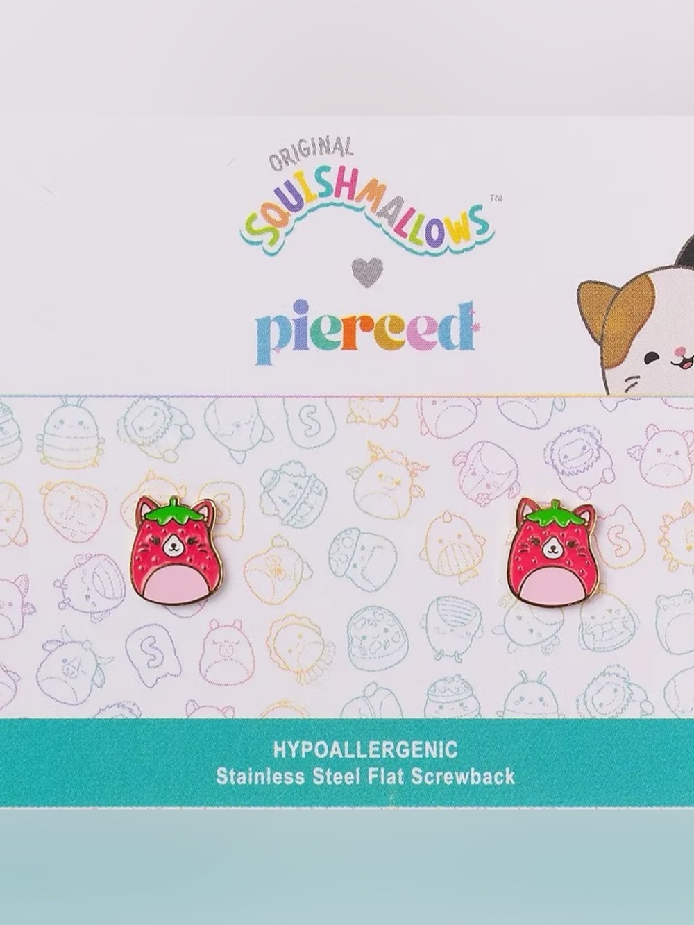 NWT : Squishmallow Screwback Studs - Olma